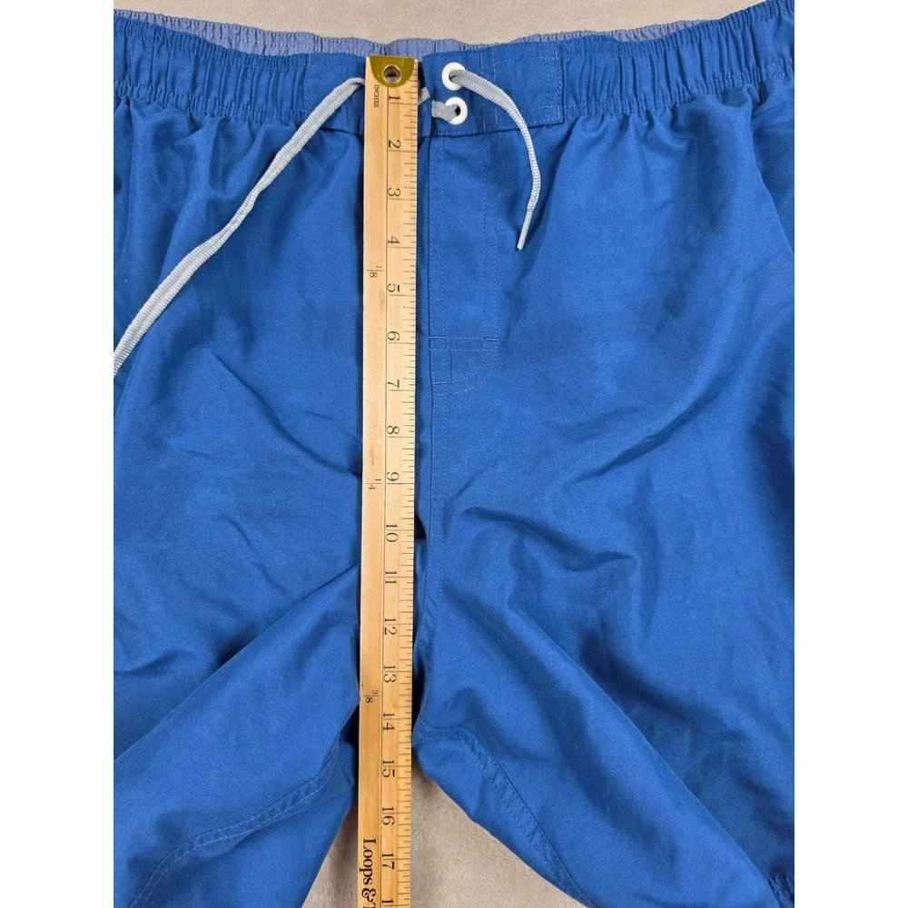 Nike Swim Shorts Mens XXL Blue Board Shorts Mesh Lined Drawstring Logo